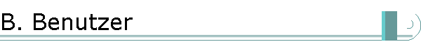 B. Benutzer